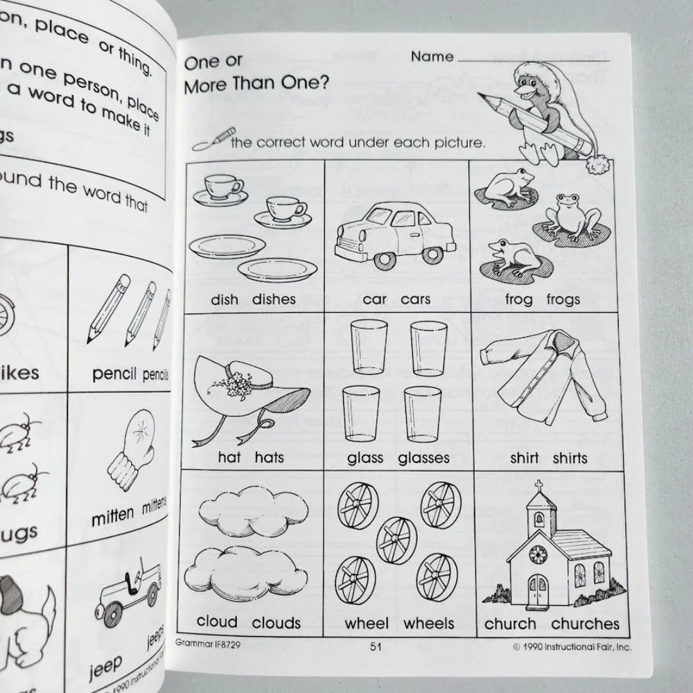 Carson Dellosa Grammar Reproducible Activities Workbook Grade 1-2 Activity Book